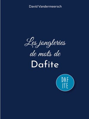 cover image of Les jongleries de mots de Dafite